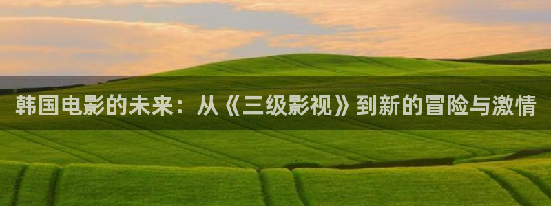 紅桃影院觀看：韓國電影的未來：從《三級影視》到新的冒險與激情